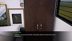 Nursing back to pleasure with curvy teen in cute outfit