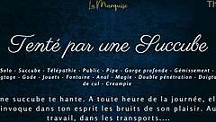 Tempted by French Succubus with Dirty Public Anal Talk