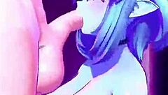 animaci�n 2 mujer azul chich�na