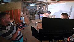 Achter de schermen: mijn stiefnicht Luara Amaral's eerste orgasme met Binho Ted