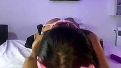 Caught the naughty bunny and showed her my big Brazilian carrot full video