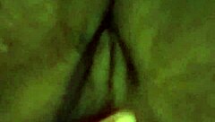 Retro ebony BBW teasing in blue film