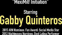 Mexican MILF Gabby Quinteros Tongue Fucked by Francesca Le