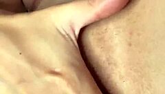 my pretty brunette pussy gets an up-close cum splash today