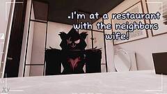 omg i think i saw roblox raven team leader with my neighbor, so weird