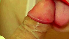 Intense close up blowjob ends in oral creampie explosion. Watch the best sucking with monster cock action.