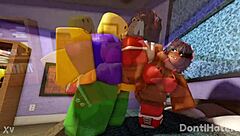 Myra X Noob Whorblox Adventure in Wild Cartoon Action