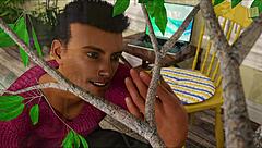 Being a dik with curvy 3d chick in sexy outfit.