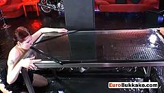 Chubby Redhead In Lingerie Banged And Soaked Hard