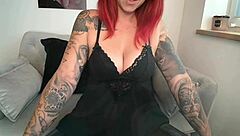 مهووس بكام جيرل نينا في لاتكس فيتيش حار أوي!