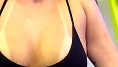 At the building gym, neighbors stare at my wet pussy and hard nipples.