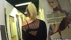 adorable czech girl teased at the supermarket before a wild pov ride.