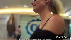 adorable czech girl teased at the supermarket before a wild pov ride.