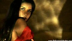 dreamy indian brunette teases with pure seductive strip moves