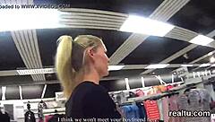 adorable czech girl teased at the supermarket before a wild pov ride.