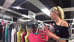 adorable czech girl teased at the supermarket before a wild pov ride.