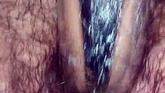 Wet fat pussy with natural tits dripping!