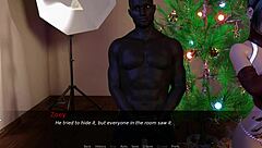 Hadiah Krismas Zoey buka kontol hitam besar kejutan!