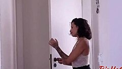 My boyfriend ignored me until I invited my friend over. Then the naughty guy loved getting a double blowjob from us!