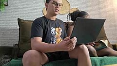 Why did these young Latina students skip studying to bang on the sofa?