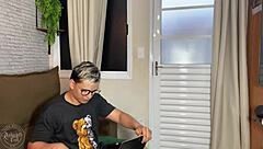 Why did these young Latina students skip studying to bang on the sofa?