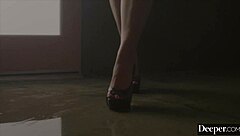 Deeper curvy goddess Vic Marie gets facial cumshot after deepthroat blowjob