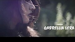 Is this sexy model topless in an outdoor photoshoot teasing you?