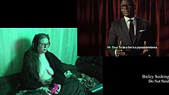 Naked brunette BBW exposes big tits in Night Springs!