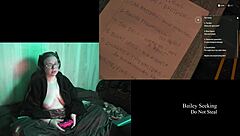 Naked brunette BBW exposes big tits in Night Springs!