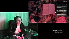 Naked brunette BBW exposes big tits in Night Springs!