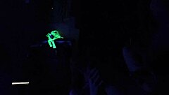 carrie b gets hardcore blacklight sex with gagging and choking