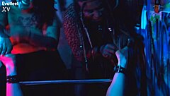 bound feet got tickled hard while she gagged on toes.