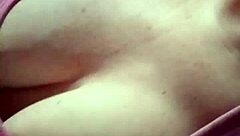 Blonde masturbating naked in bed for you