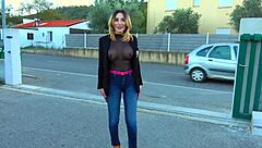 Soraya med stora pattar dyker in i vild fantasi med fransk amatör