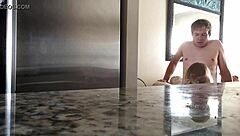 Tattooed couple in intimate moment part two