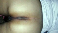 Amateurs tease with pants ready to break