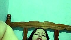 Young Latina Masturbates in Bedroom Until She Cums