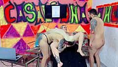 Emotional Pussy Tattoo Session