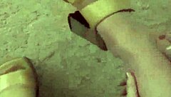 we get so wet staring at toes in stockings