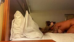 Deep throat action with my wife’s big cock lover in a hotel