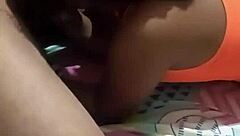 Latina stepdaughter gives intense head to stepdad for freedom