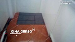 Superwoman Gina Gerson asks, Can I save Mugur with my small tits?