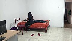 nurse dancing sensually at patient's home in roleplay