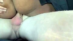 Cheating Ebony Wife Takes White Cock In Car