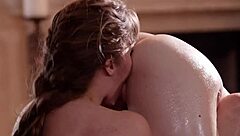 lena paul evelyn claire lick wet pussies!