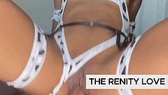 Serenity Love solo ebony babe in lingerie compilation