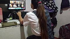 Hey colegiala, sneaking into rooms for wet pussy licking and epic blowjob?