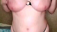 cute tight slut pounds pussy hard!