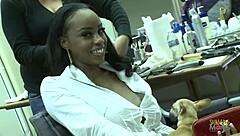 nothing makes this brunette milf happier than getting her pussy banged on the sofa