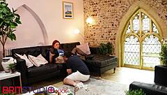 oi, watch this Essex nurse get her cunt eaten while sucking cock!